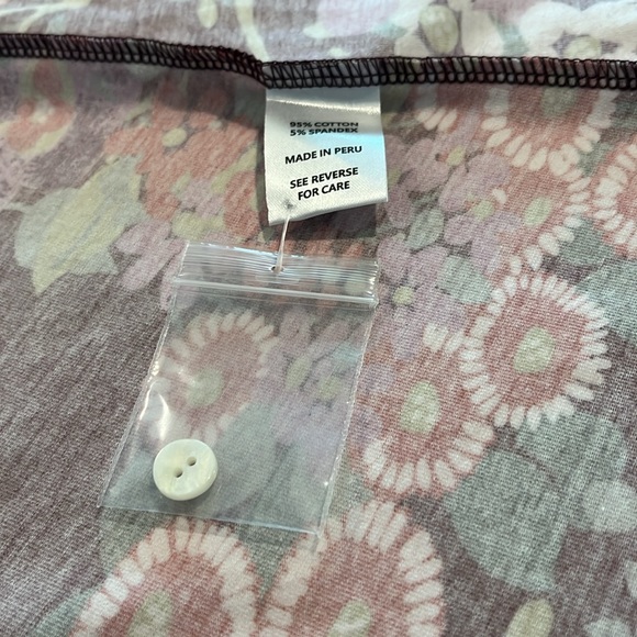 NWOT Spartina wrap dress - ladies XL. Beautiful floral print in dark magenta. - Picture 8 of 11